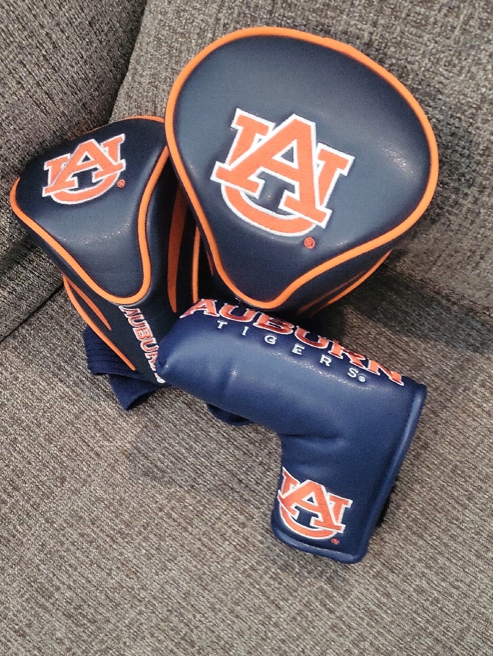 Fanatics Auburn Navy and Orange Golf Headcover Set